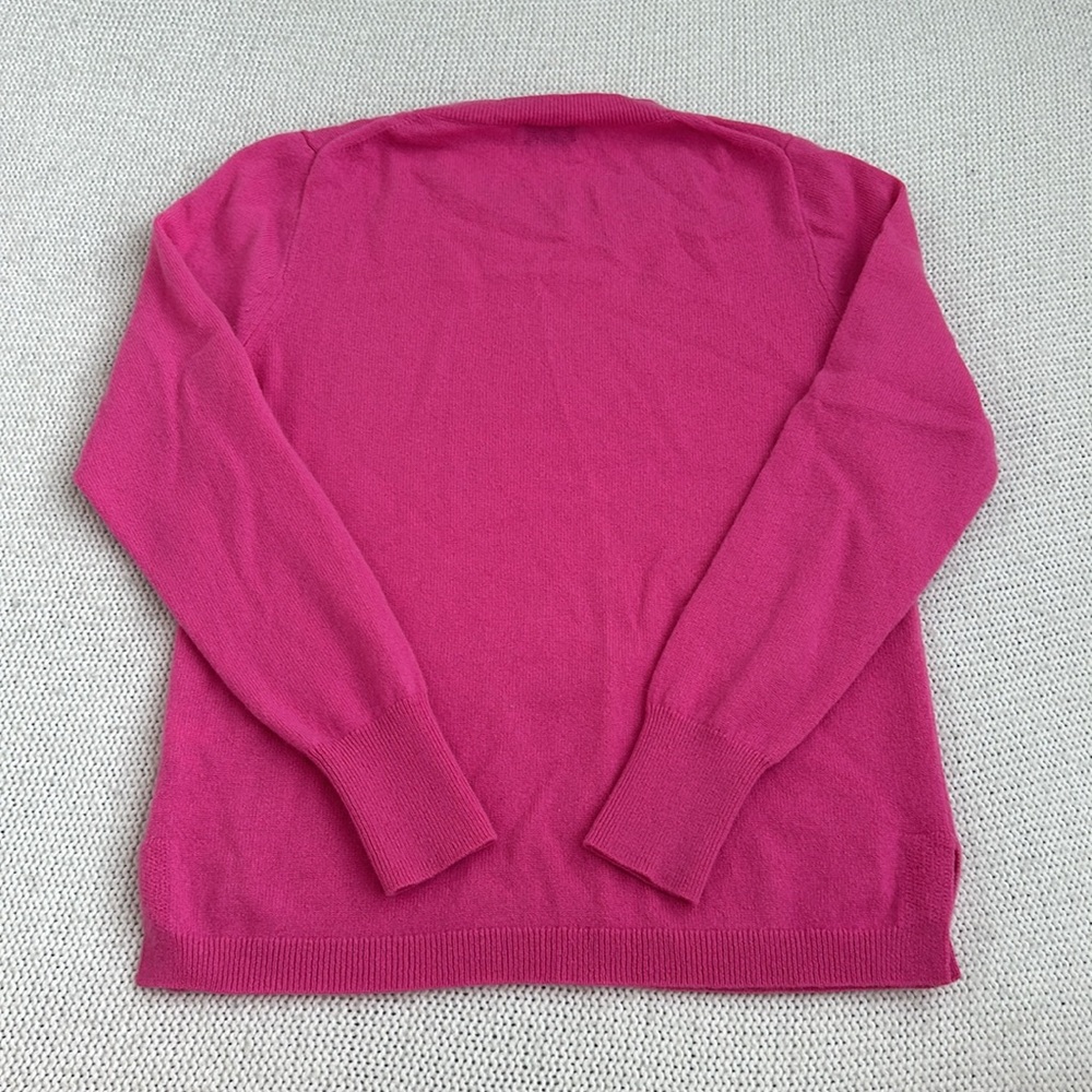 J Crew 100% Cashmere Pullover Sweater Pink Size Small - Picture 6 of 6